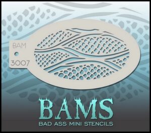 Bad Ass Mini Stencil 3007 Wave