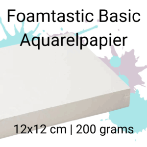 Foamtastic Basic Aquarelpapier 12x12cm 200gr