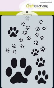 Craftemotions Mask Stencil Odey & Friends Poot Afdruk