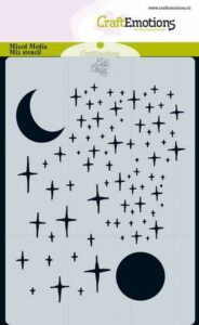 Craftemotions Mask Stencil Angel & Bear Sterren En Ma