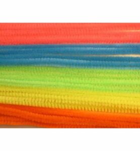 Chenille Draad, 6 Mm Neon 20 Stuks In Zakje