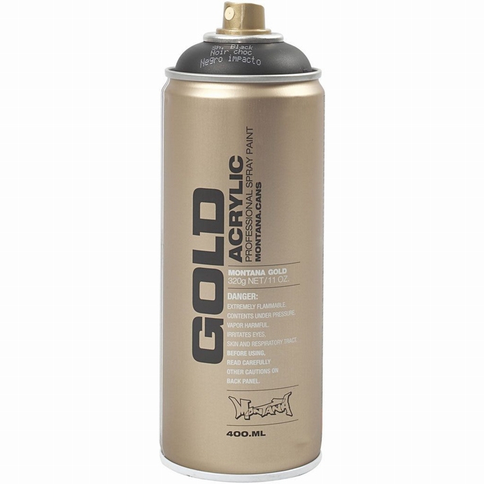 Montana Gold Spray Acryl Shock Zwart S9000 400 Ml
