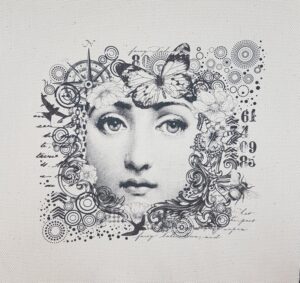 Indigoblu Fabric Panel Eliz Cotton 9 X 9 Inch