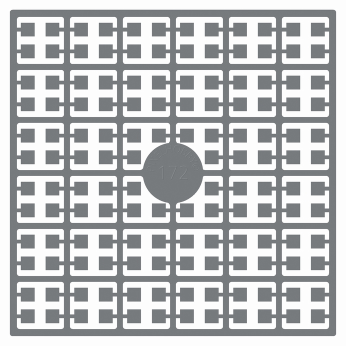 Pixelmatje 172 Grijs