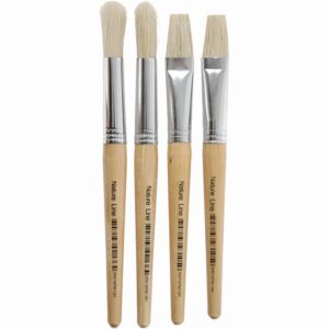 Kwasten Met Varkenshaar B: 15 Mm, , 4stuks