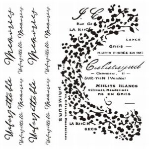 13 Arts Mixed Media Stencil Unforgettable Memories