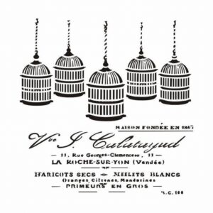 13 Arts Mixed Media Stencil Bird Cages