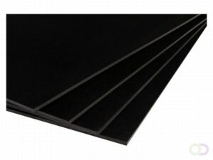 Foamboard Zwart 50 X 70 Cm 5mm Dik 5 Stuks