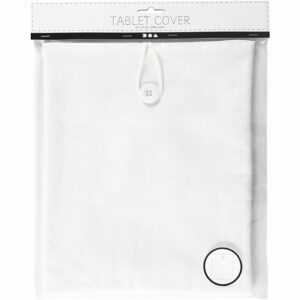 Tablet Hoes, Afm 22x27 Cm, Wit, 1stuk