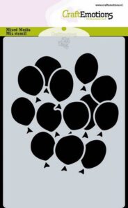 Craftemotions Mask Stencil Ballonnen A6 Carla Creaties