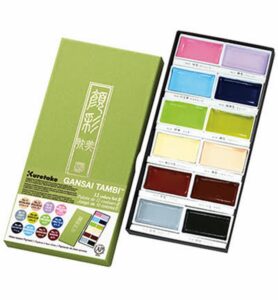 Kuretake Gansai Tambi Set Set 12 New Colors