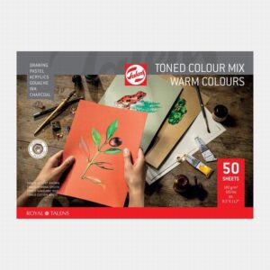 Blok Met 50 Vel Toned Color Mix Warm Colours 180gr A4