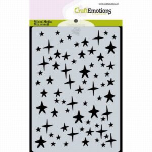 Craftemotions Mask Stencil Sterren A6 Carla Creaties