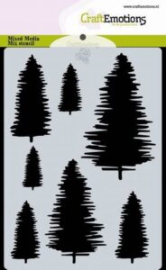 Craftemotions Mask Stencil Dennebomen