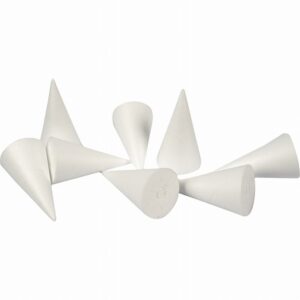 Kegel Styro Foam Kegel 11cm Diameter 5,5 Cm 5 Stuks Piepschuim Kegel