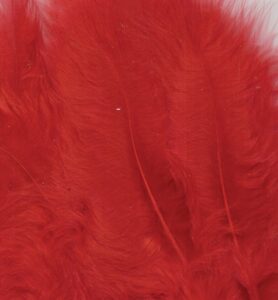Marabou Feathers,red,15pcs