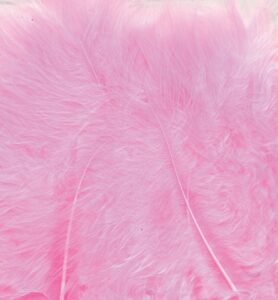 Marabou Feathers,pink,15pcs