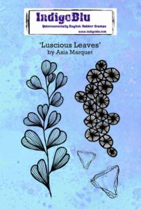 IndigoBlu stempel A6 - Luscious Leaves by Asia Marquet