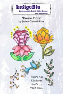Indigoblu Stempel A6 Faerie Flora