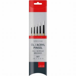 Ami Set Met Ronde Penselen Premiumkwaliteit Serie A160