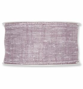 Lint Met Ijzerdraad Linnenlook Dusky Lilac 8 Meter