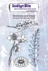 Indigoblu Stempel Anemone And Daisy A6