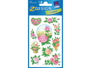 Papieretiket Z Design Creative Pakje A 3 Vel Rozen