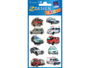 3d Stickers Z Design Kids Pakje A 1 Vel Politie Brandweer