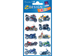 3d Stickers Z Design Kids Pakje A 1 Vel Motoren