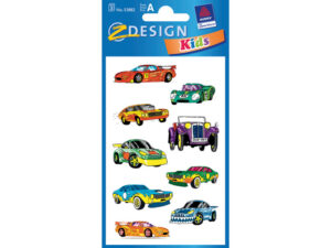 Papieretiket Z Design Kids Pakje A 3 Vel Auto's