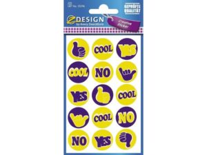 Papieretiket Z Design Creative Pakje A 2 Vel Neon Uitspraken