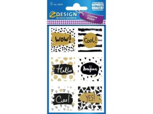 Papieretiket Z Design Creative Pakje A 1 Vel Uitspraken