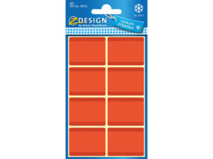 Diepvriesetiket Z Design Home 36x28mm Rood Pakje A 40 Et.