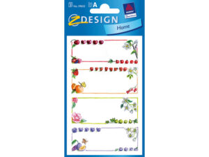 Huishoudetiket Z Design Home Pakje A 3 Vel Zachtfruit Kader