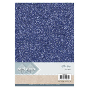 Card Deco Essentials Glitter Paper Dark Blue