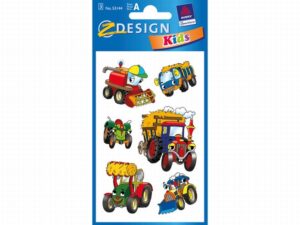 Papieretiket Z Design Kids Pakje A 3 Vel Tractor