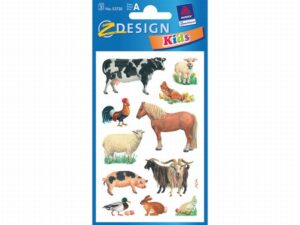 Papieretiket Z Design Kids Pakje A 3 Vel Boerderijdieren