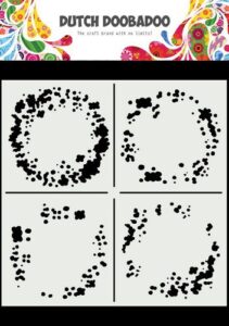 Dutch Doobadoo Mask Art 15x15cm Circle Grunge