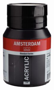 Amsterdam Acrylverf Oxydzwart 735 500 Ml