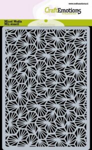 Craftemotions Mask Stencil Honingraat + Stralen A6