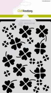 Craftemotions Mask Stencil Bladeren Art Deco A6