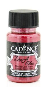 Cadence Dora Glas & Porselein Verf Metallic Rood 3133 50 M