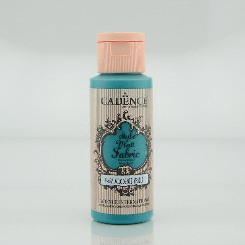 Cadence Style Mat Textiel Verf Licht Zeegroen F622 59ml