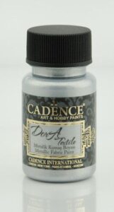 Cadence Dora Metallic Textiel Verf Zilver 1132 50ml