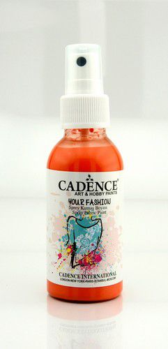 Cadence Fashion Spray Textiel Verf Oranje 1105 100ml