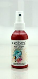 Cadence Fashion Spray Textiel Verf Crimson Rood 1106 100ml