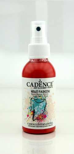 Cadence Fashion Spray Textiel Verf Scharlaken Rood 1107 100ml