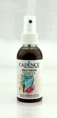 Cadence Your Fashion Spray Textiel Verf Bruin 1118 100ml