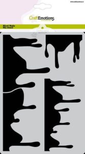 Craftemotions Mask Stencil Summer Fun Druip A5 Carla Creat