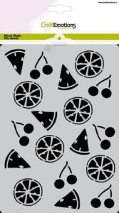 Craftemotions Mask Stencil Summer Fun Fruit A5 Carla Creat
